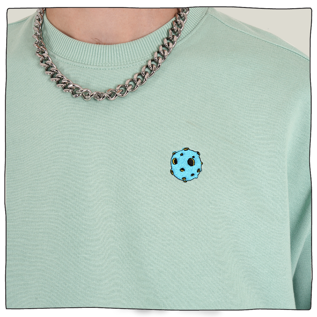 Planet Embroidered Sweatshirt