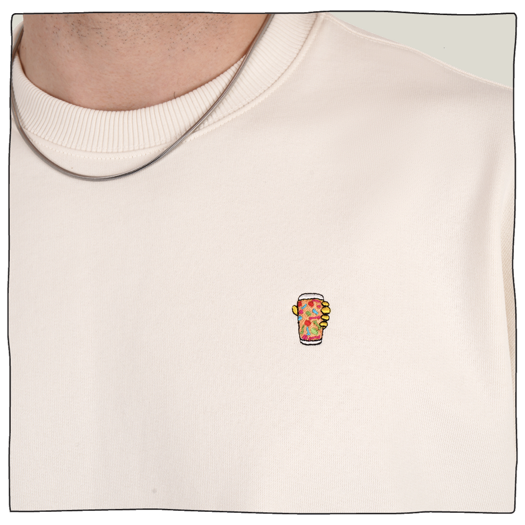 Mini Pint Sweatshirt - Cream