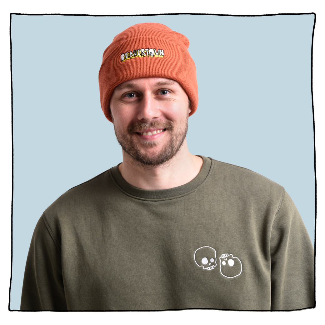 Beavertown Embroidered Logo Beanie in Rust