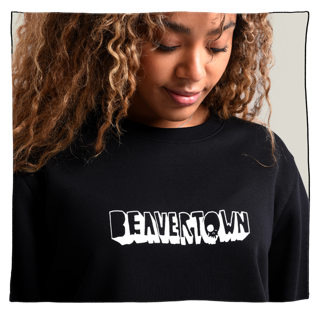 Skulloon Sweatshirt in Black