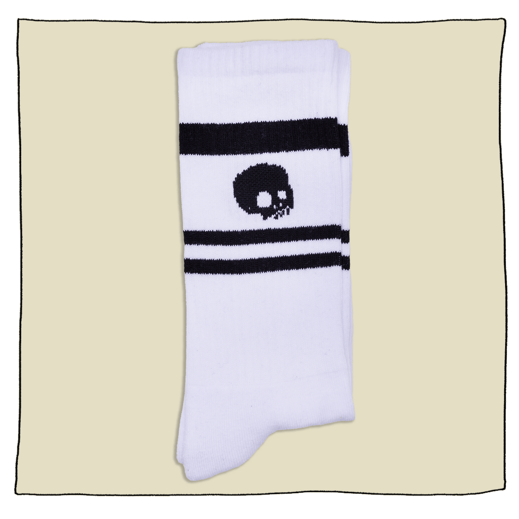 Beavertown Striped Socks in White