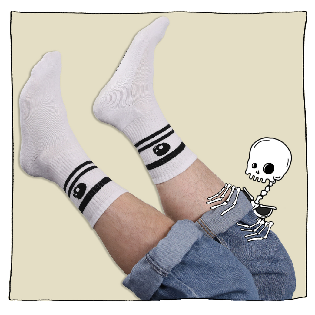 Beavertown Striped Socks in White