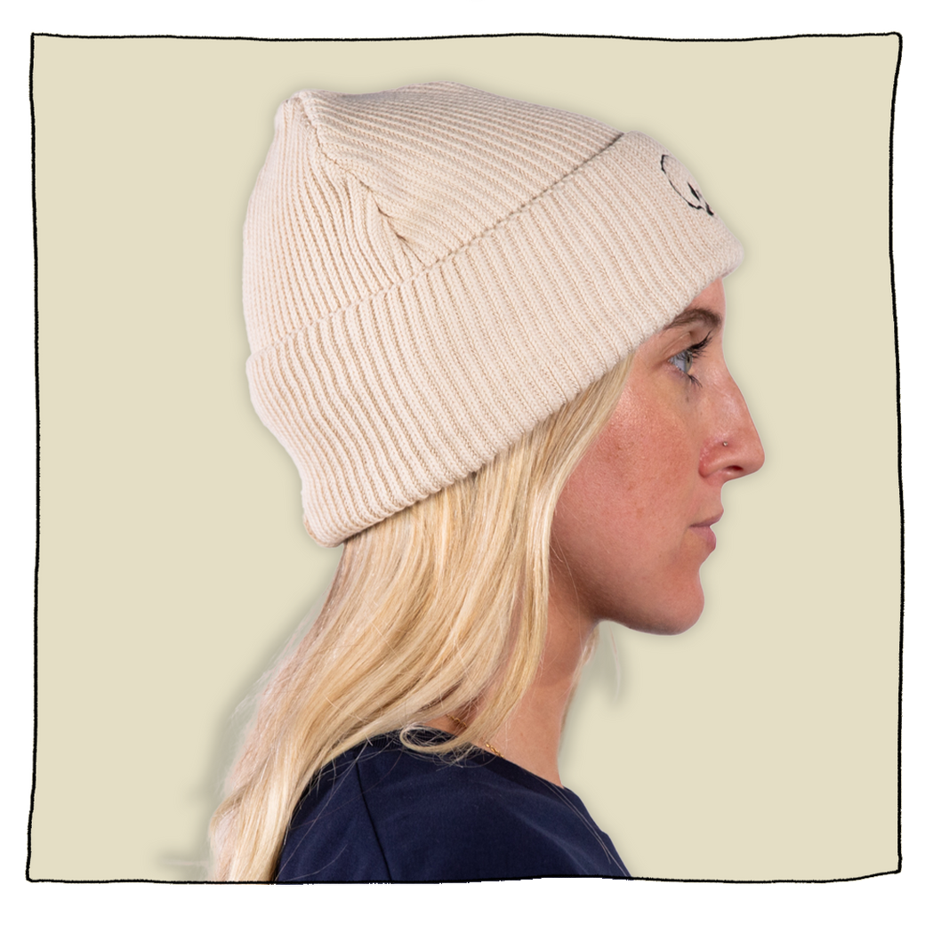 Fisherman Beanie in Cream