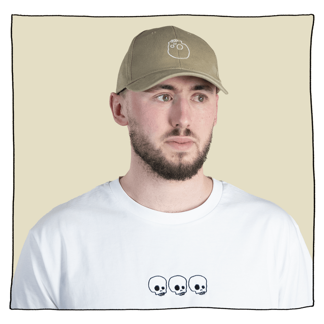 Skull Cap in Hazy Beige