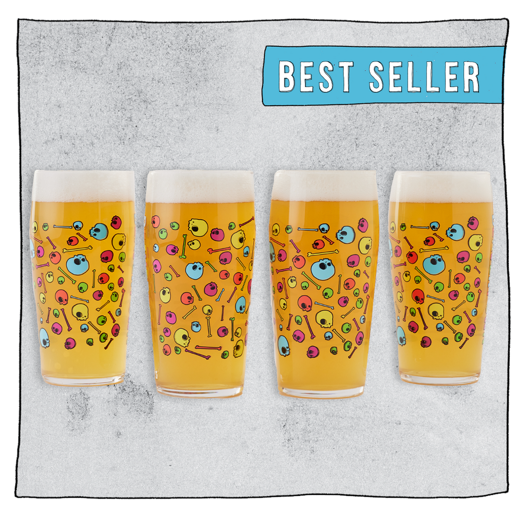 Psychedelic Pint Glass Set