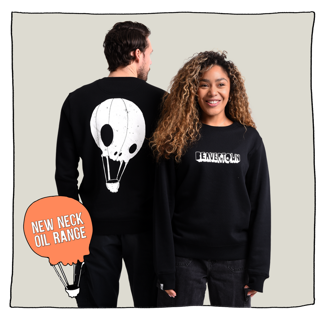 Skulloon Sweatshirt in Black