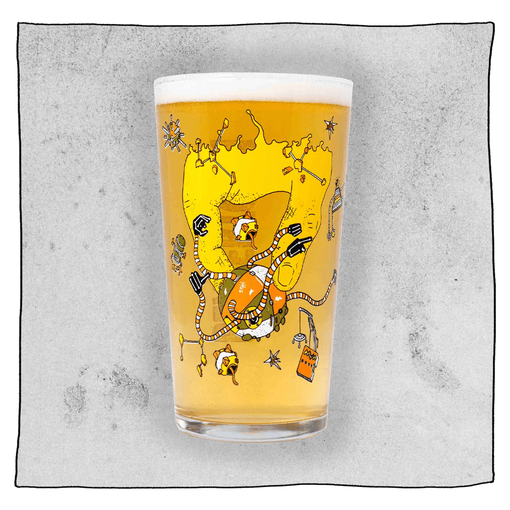 Nanobot Pint Glass