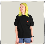 Spicy Heatwave Oversized T-Shirt in Black