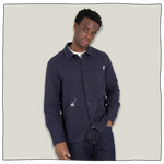 Spaceman Overshirt In Navy