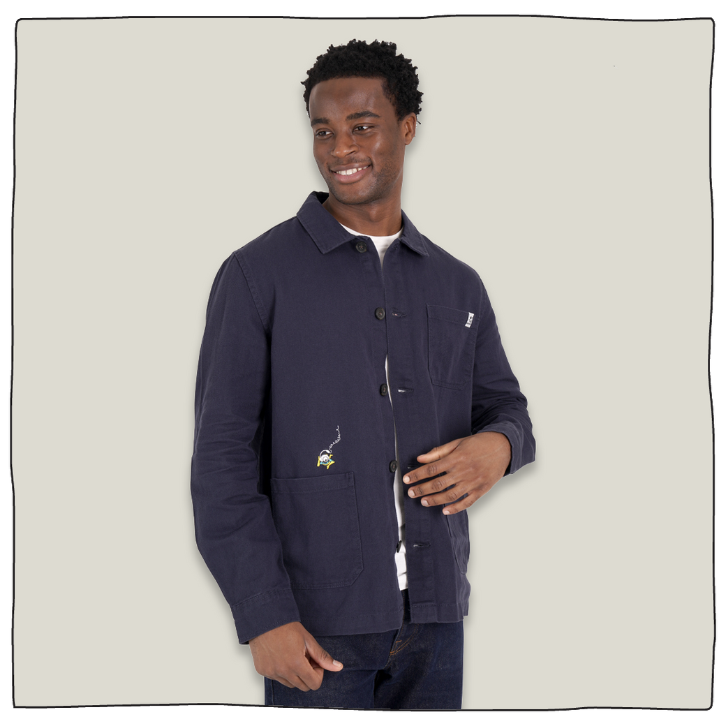 Spaceman Overshirt In Navy