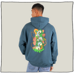 Shroom Garden Hoodie in Teal