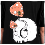 Skullshroom Oversized Print T-Shirt in Black