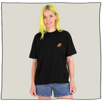 Spicy Heatwave Oversized T-Shirt in Black