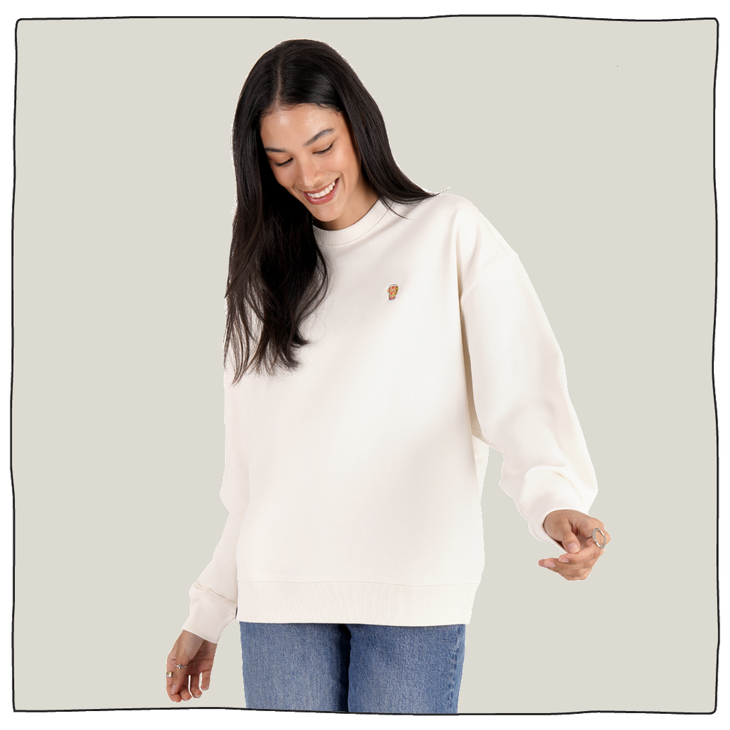 Mini Pint Sweatshirt - Cream