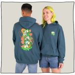 Shroom Garden Hoodie in Teal