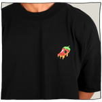 Spicy Heatwave Oversized T-Shirt in Black