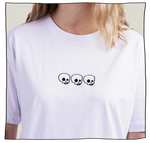 Little Skulls Relaxed T-Shirt in White