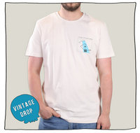 Vintage Nobody's Watching T-Shirt in Off-White