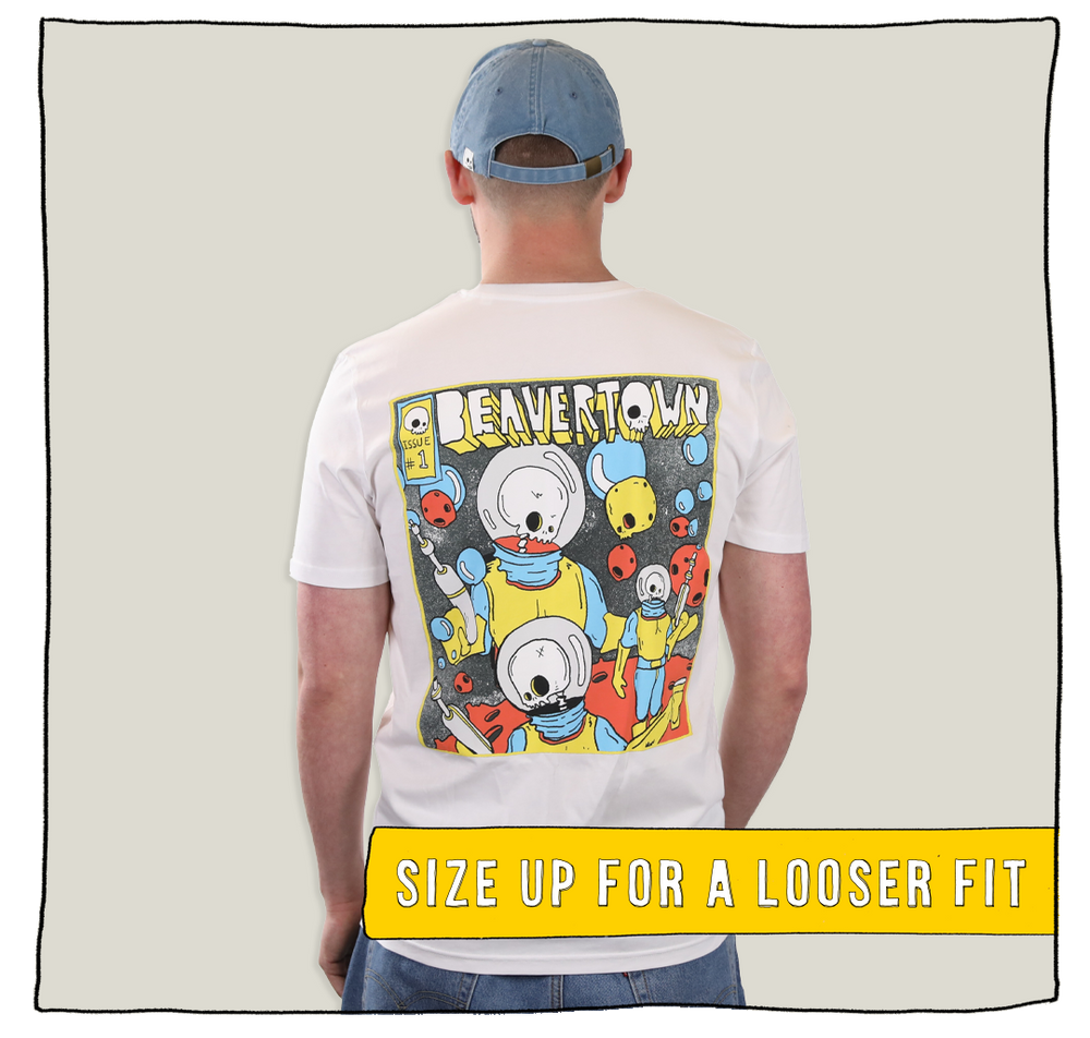 Vintage Spaceman Back-Print T-Shirt