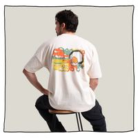 Flightmare Oversized T-shirt in Cream