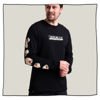 Distorted Skulls T-Shirt in Black