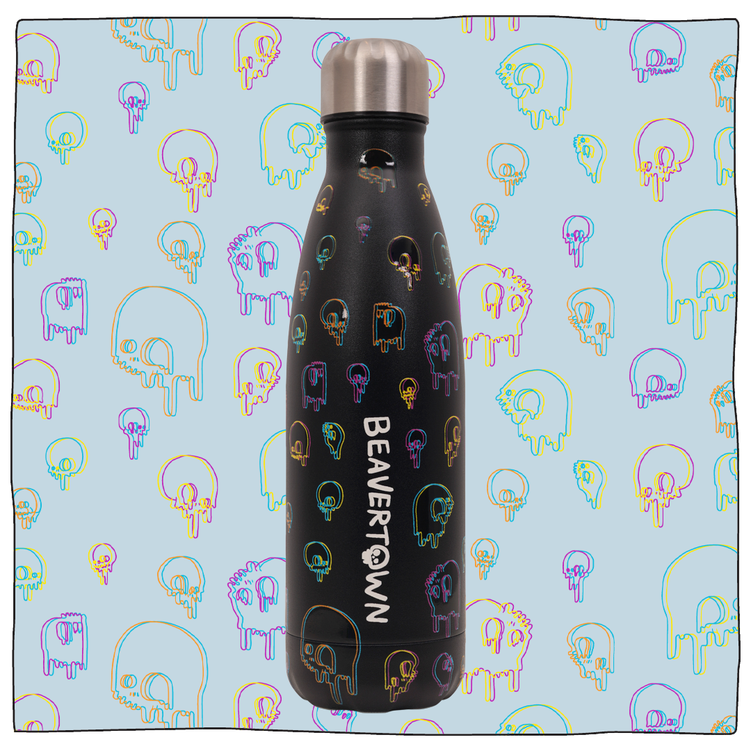 Beavertown Psychedelic Skull Water Bottle