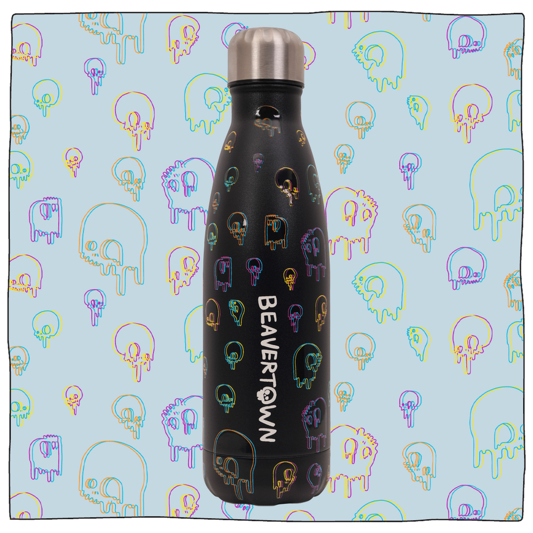 Beavertown Psychedelic Skull Water Bottle
