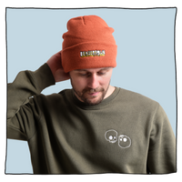 Beavertown Embroidered Logo Beanie in Rust