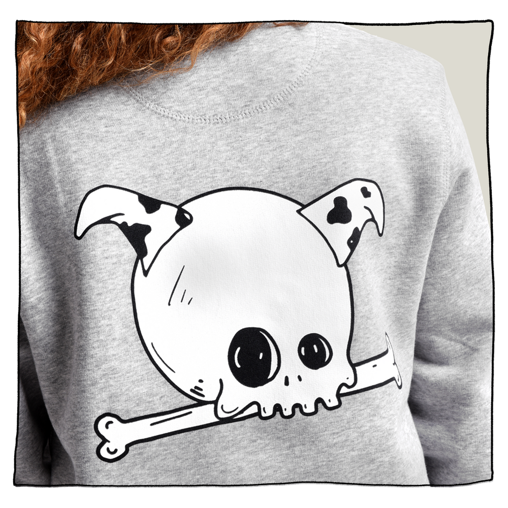 Skull Dog Backprint Sweatshirt