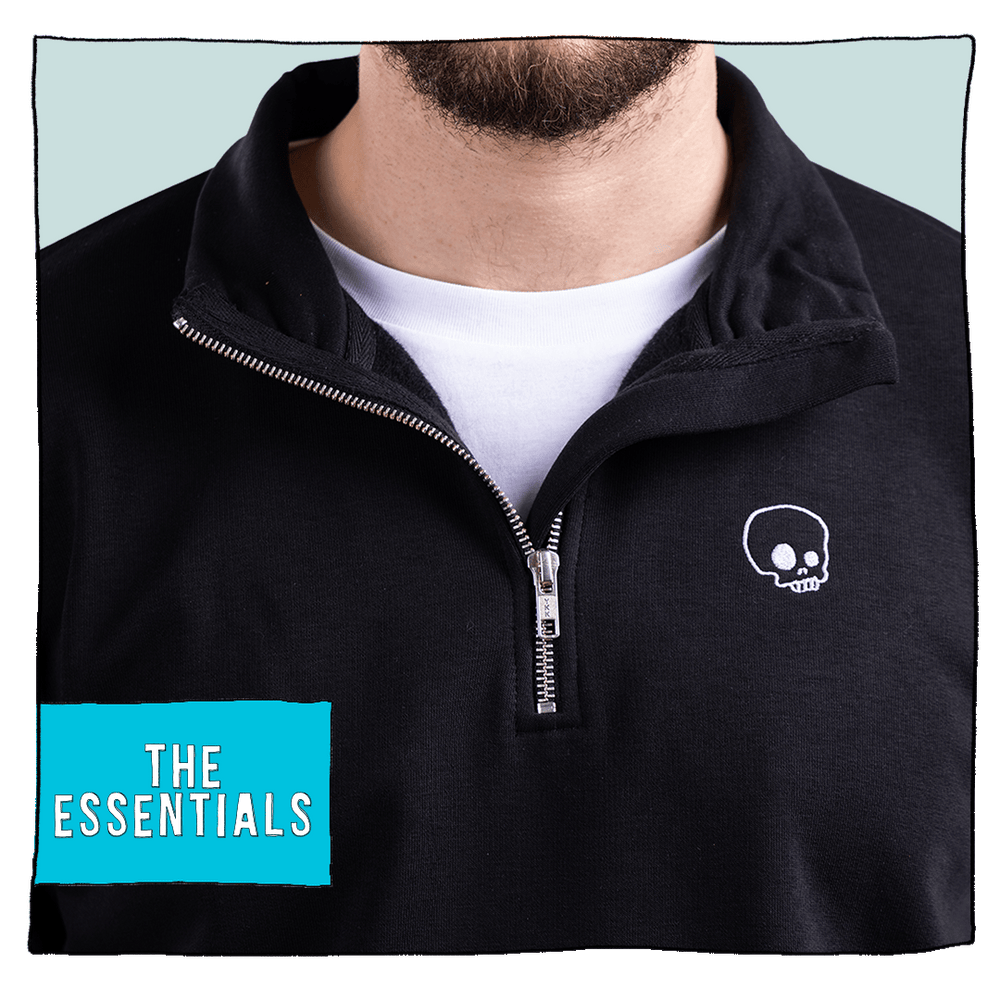 Hoodie top quarter zip