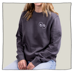 Skulls Sweatshirt in Grey