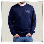 Skulls Sweatshirt in Navy