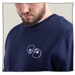 Skulls Sweatshirt in Navy