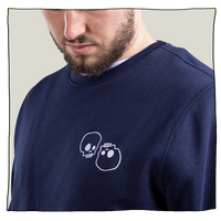 Skulls Sweatshirt in Navy