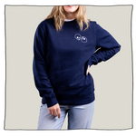 Skulls Sweatshirt in Navy