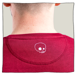 Skulls Sweatshirt in Burgundy