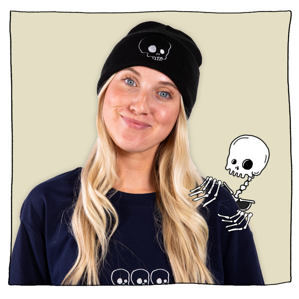 Skull Beanie in Black Beavertown Brewery1