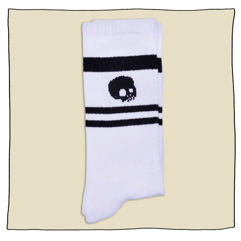 Beavertown Striped Socks in White