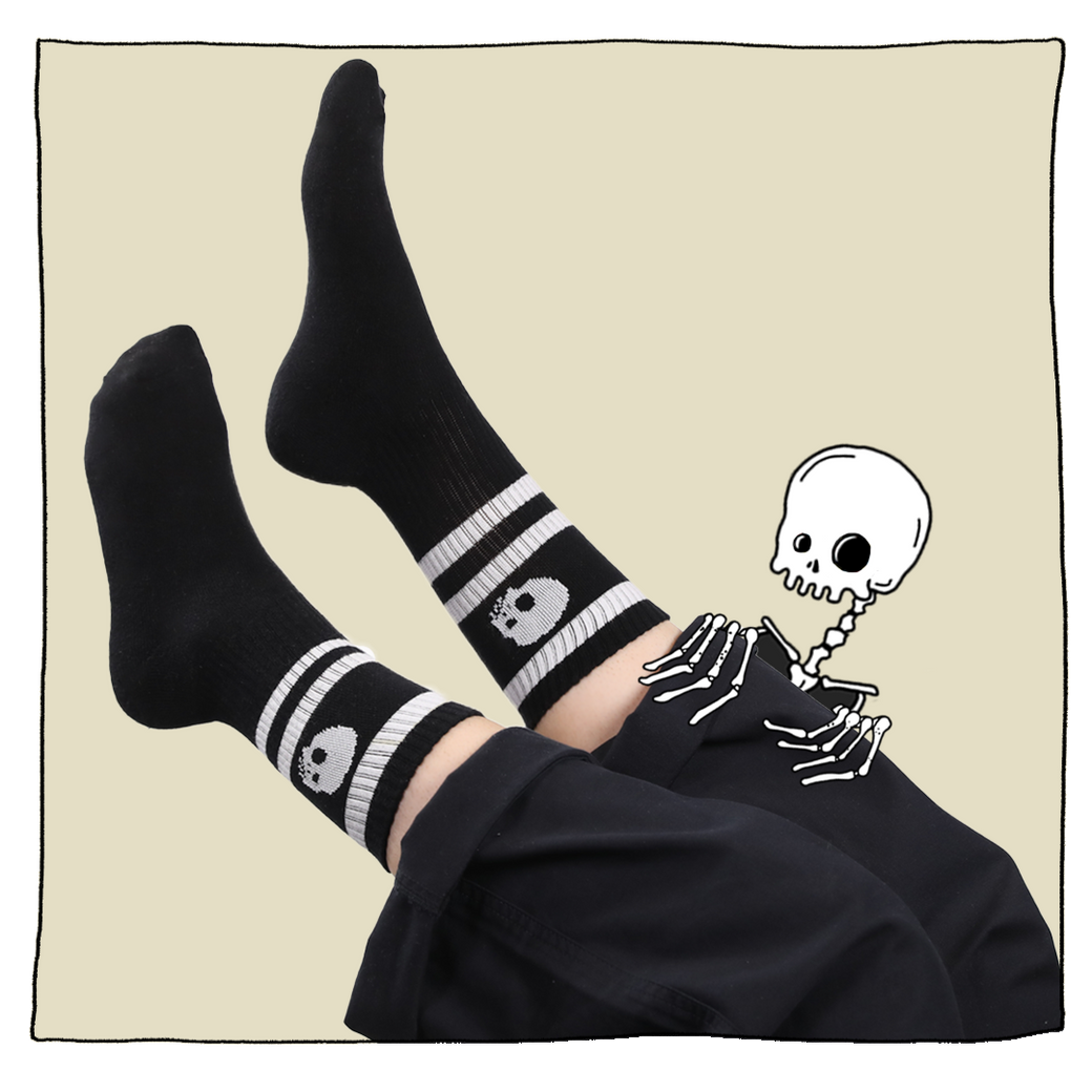 Striped Socks in Black