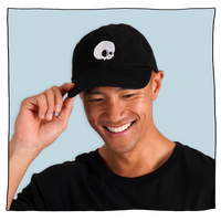 Skull Cap in Black