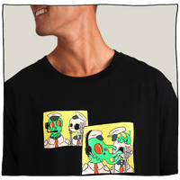 Captain Printed T-shirt in Black