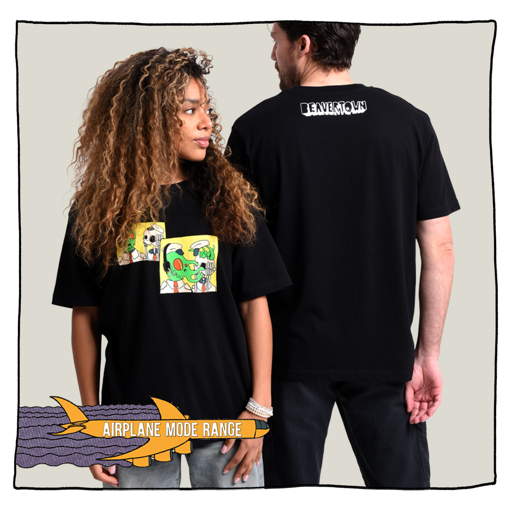 Captain Printed T shirt in Black S