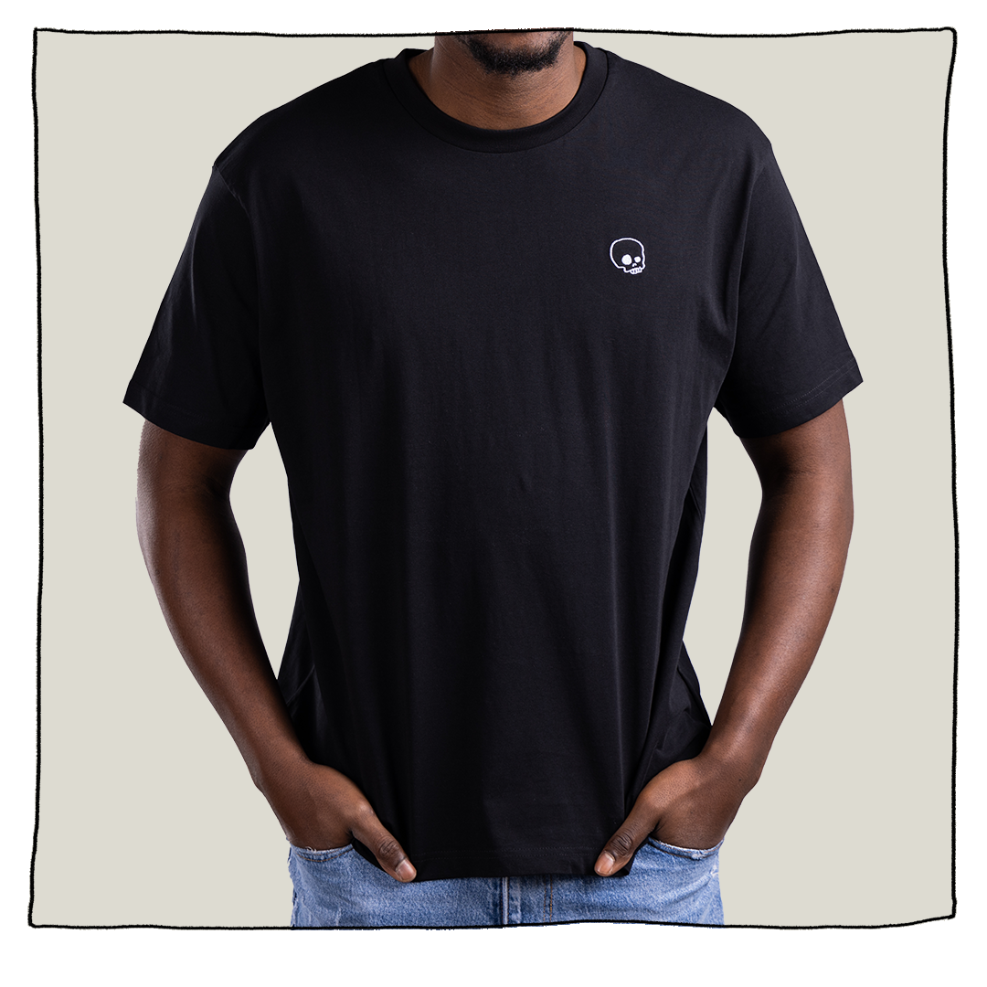 Urban Backwoods - T-Shirt Uomo Skull Flag Italia - Nero - Regular Fit - Taglie Fino A 5XL (5XL)