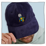 Lil Gamma Man Cord Cap in Navy