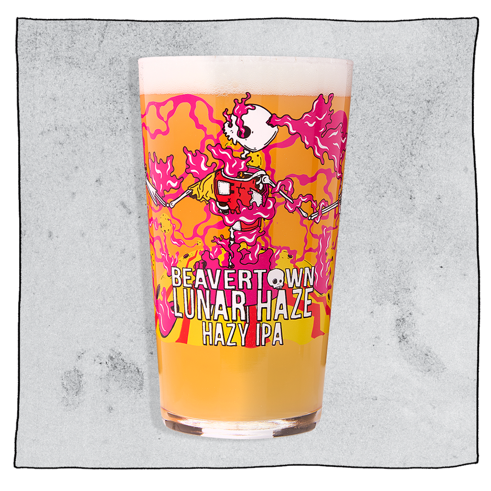 Lunar Haze Pint Glass Beavertown Brewery