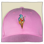 Ice Cream Skull Cap in Pink