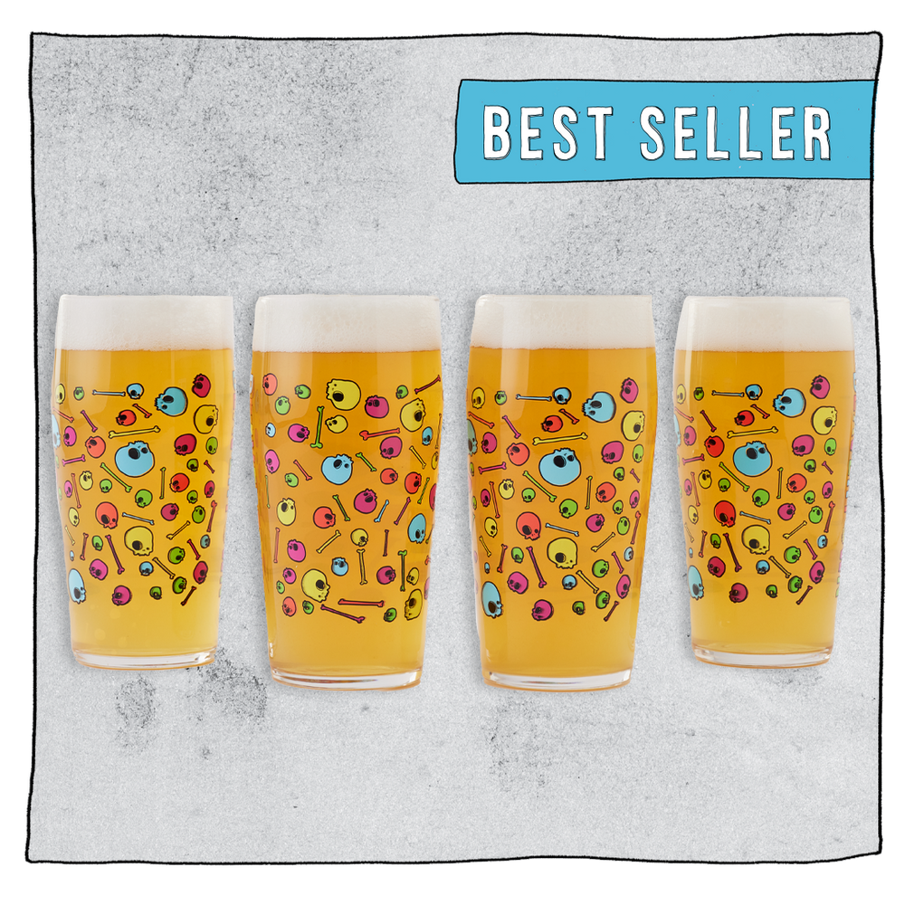 Psychedelic Pint Glass Set