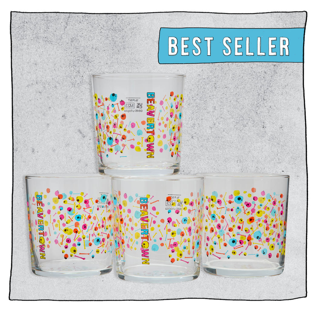 Psychedelic Tumbler Glass Set