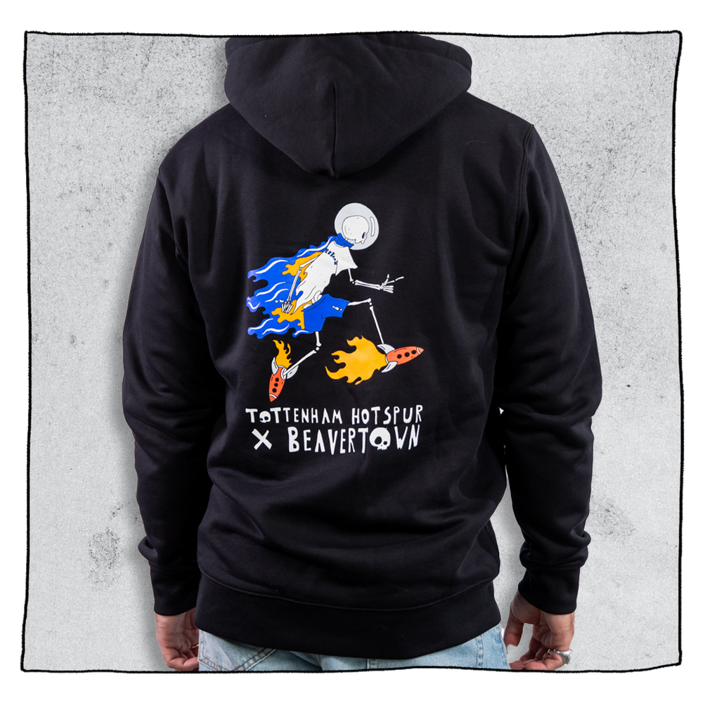 Beavertown x SPURS Back Print Hoodie in Black Beavertown Brewery