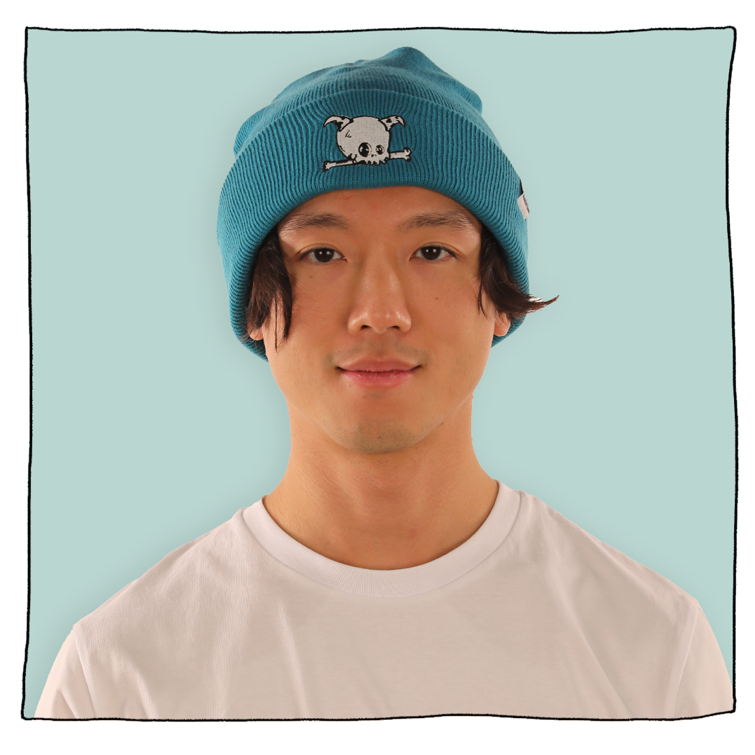 Beavertown Skull Dog Beanie in Teal | Beavertown Brewery